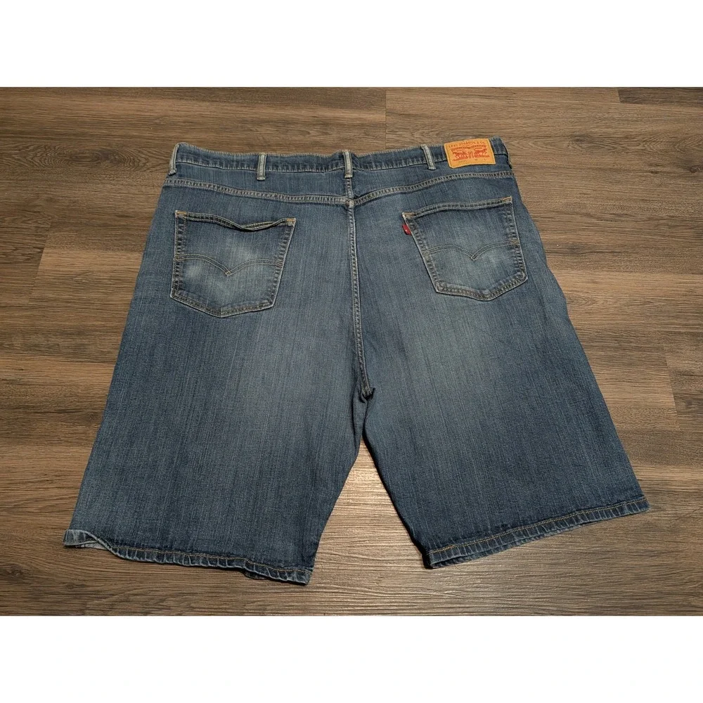 Levis 569 Loose Straight Denim Shorts Mens 48 Blue Medium Wash Baggy Jeans